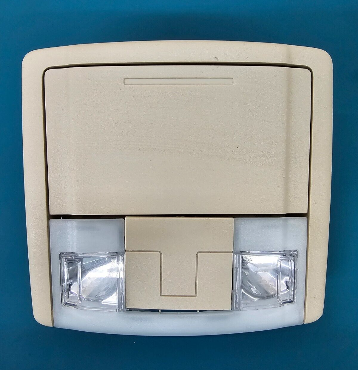🔥07-19 EDGE TAURUS F150 FRONT OVERHEAD CONSOLE DOME LIGHT STORAGE ASSEMBLY TAN