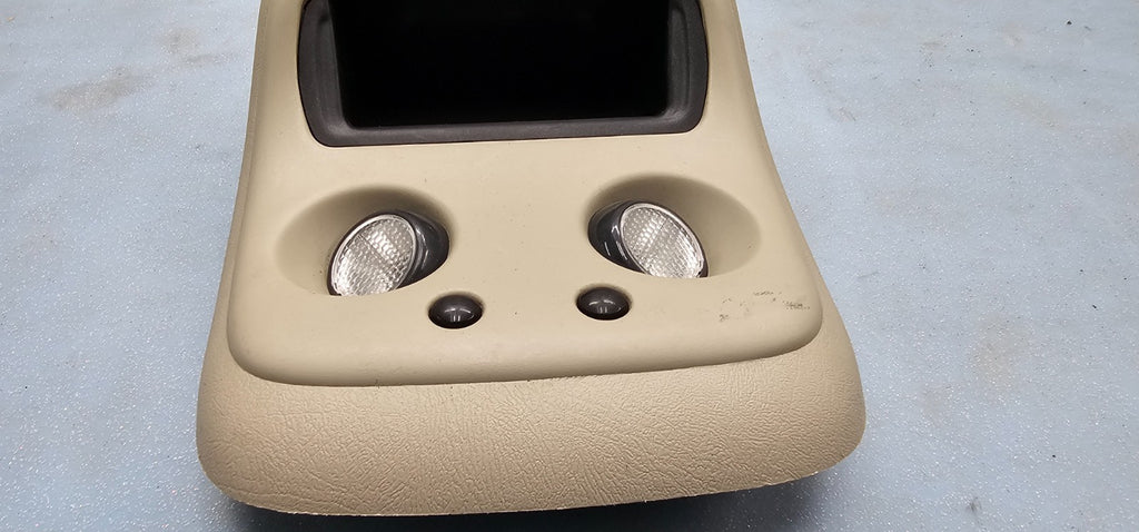 🔥99-06 SIERRA SILVERADO Overhead Roof Console Dome Map Light Lamp Storage Tan