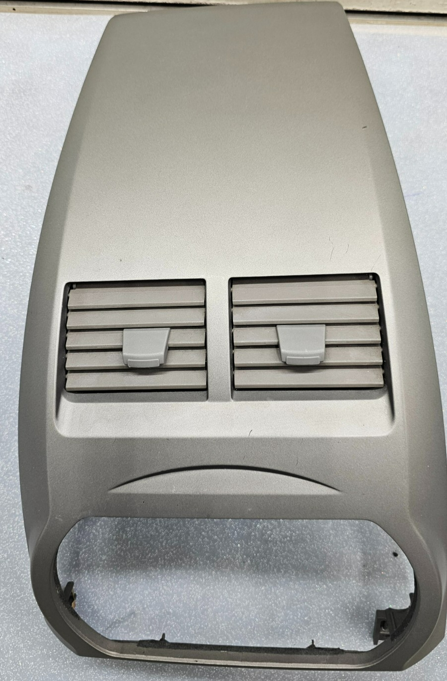🔥02-04 NISSAN ALTIMA CENTER DASH VENT RADIO STEREO BEZEL TRIM PANEL SILVER
