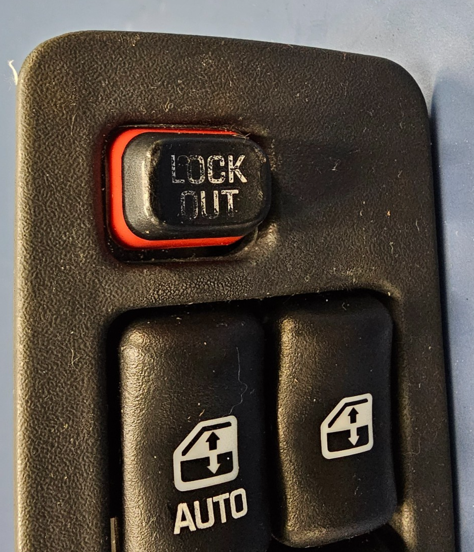 🔥95-05 Sunfire Master Power Window Door Control Switch Lock Assembly Black