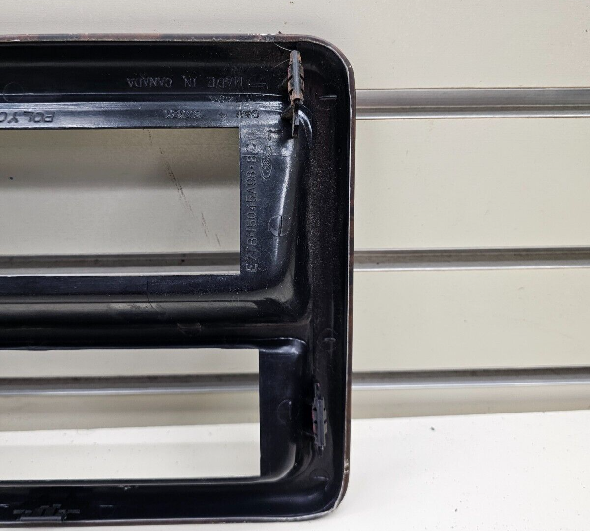 🔥87-91 Ford F150 F250 Bronco Center Dash Radio Stereo Bezel Trim Panel Wood OEM