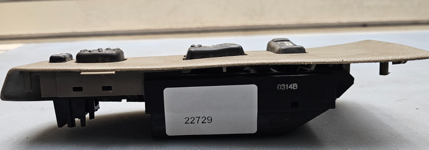 🔥99-02 Silverado SIERRA 2 DOOR LEFT Driver Door Window Switch DK TAN WS4