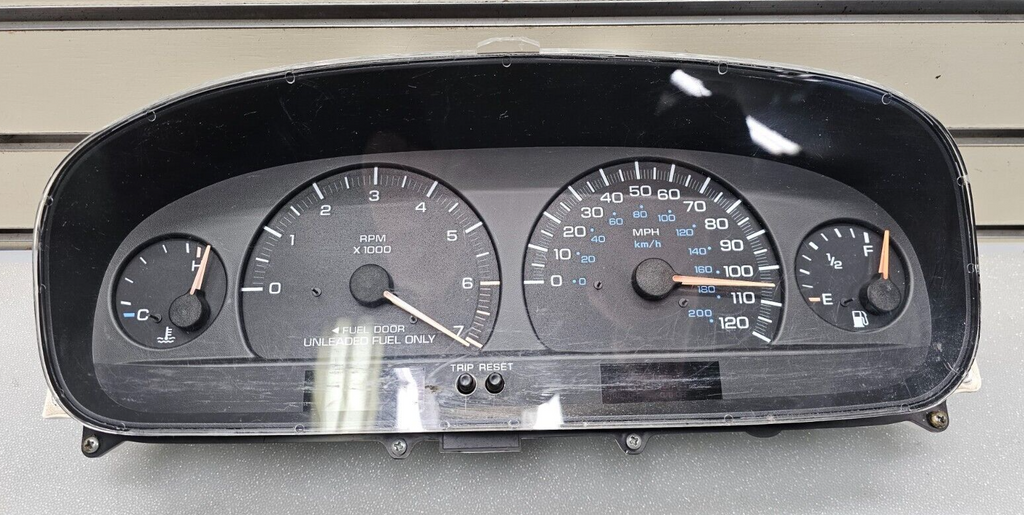🔥97-00 Dodge Caravan Plymouth Voyager Speedometer Instrument Cluster RED PLUG