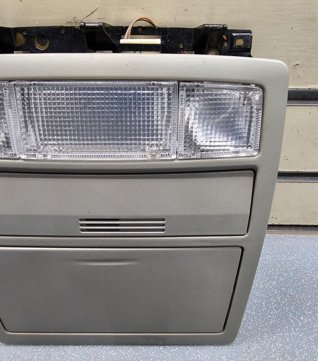 07-11 Toyota Camry Overhead Console Dome Map Light Lamp Storage Assembly LT GRAY