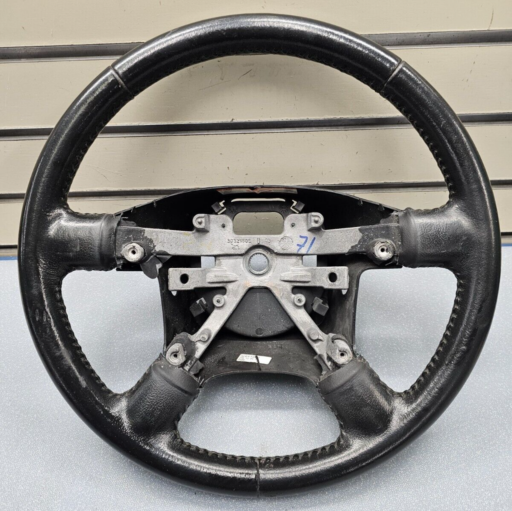 🔥02-05 Explorer Left Driver Steering Column Wheel Leather Cuise Assembly Black
