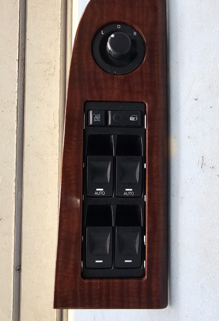 🔥05-10 Grand Cherokee Commander Left Diver Master Power Window Switch Wood