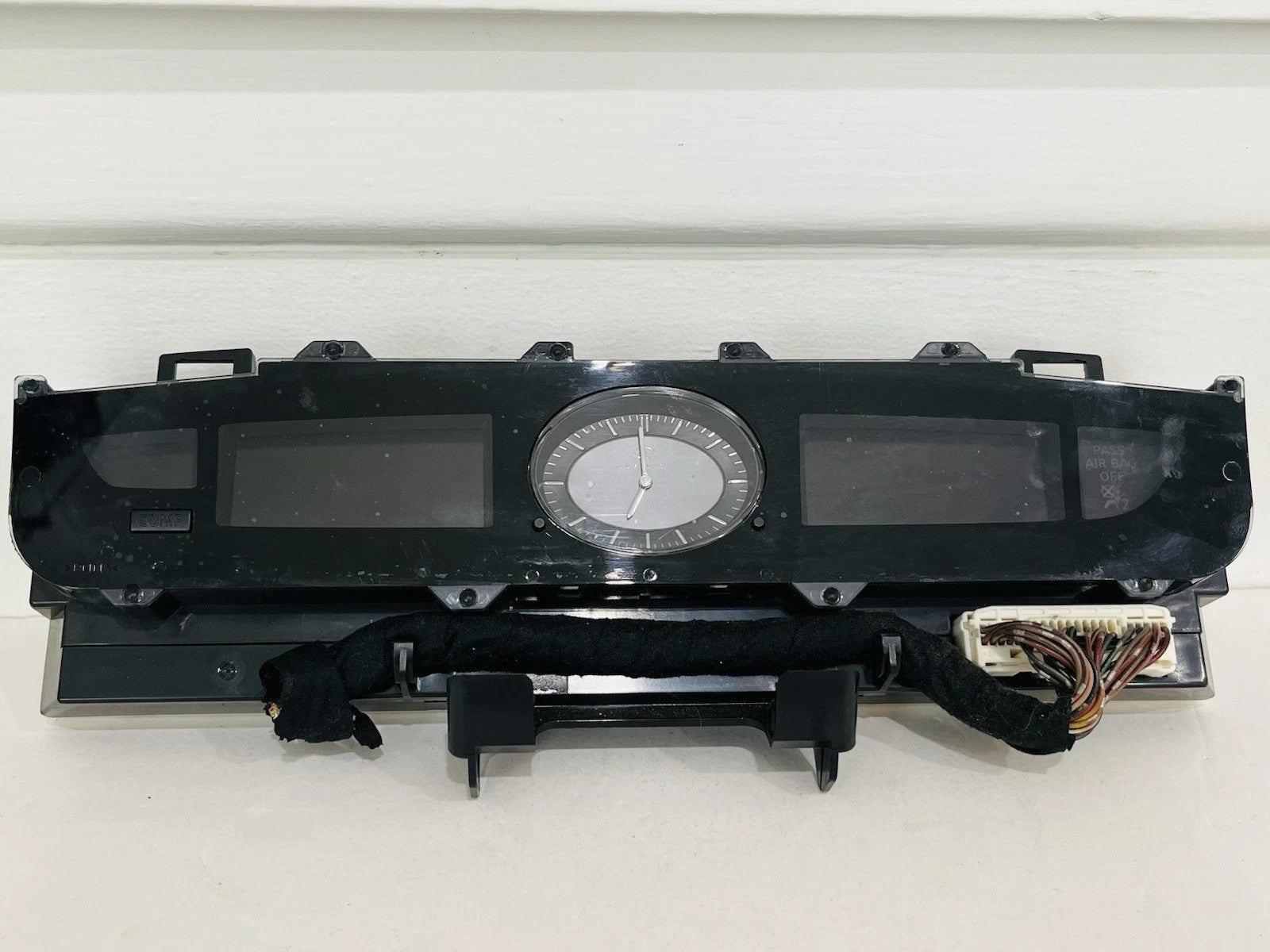 🔥04-06 Infiniti G35 Coupe Center Dash Clock Temperature Trim Panel Cover Black