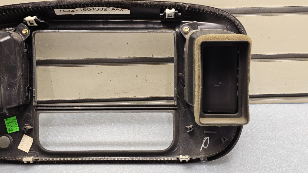 🔥97-03 Ford F150 Center Dash AM FM Radio Climate Trim Stereo BEZEL Panel DK Tan