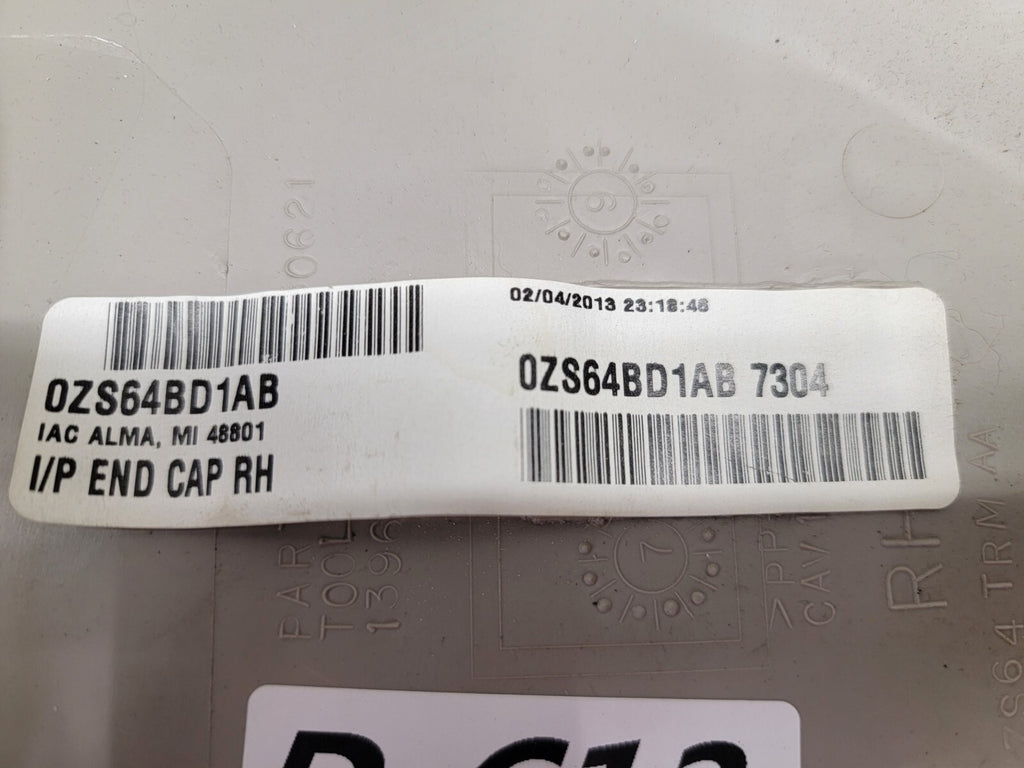 2011-2020 Dodge Grand Caravan Dash Right Passenger Panel End Cap Trim TAN