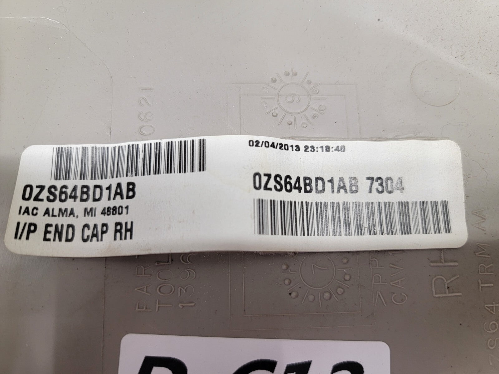 2011-2020 Dodge Grand Caravan Dash Right Passenger Panel End Cap Trim TAN
