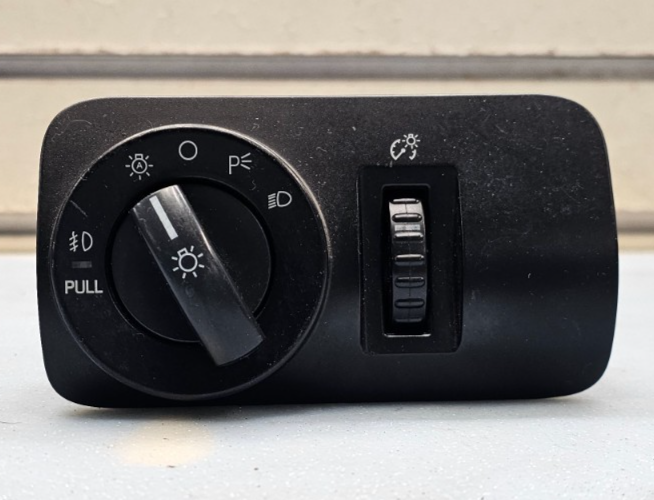 🔥05–09 Ford Mustang Headlight Head Lamp & Fog Light Switch Control Black