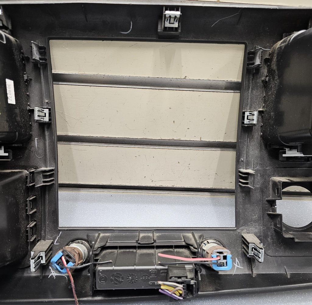 🔥07-14 Silverado SIERRA Center Dash Radio Bezel AC Climate Trim Panel Black B6