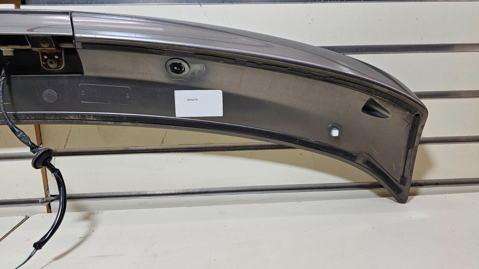 🔥12-19 VERSA Sedan Rear Tail Gate Trunk Spoiler Third Brake Light wing DK Gray