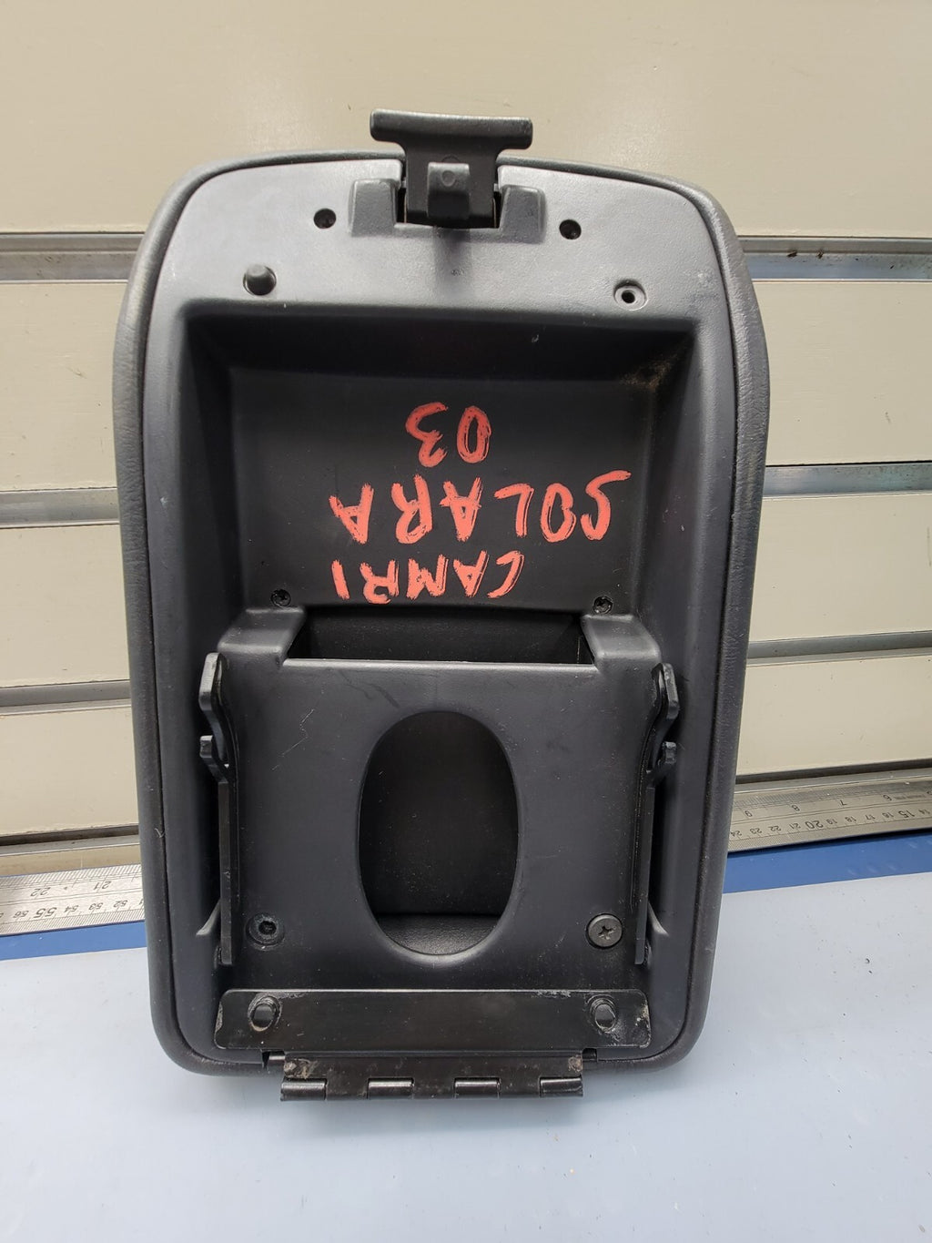 🔥02-06 Toyota CAMRY Solara Center Console Armrest Storage COVER Leather BLACK