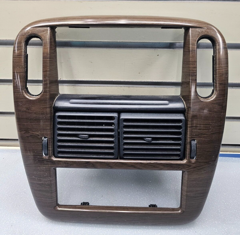 🔥02-05 FORD EXPLORER RADIO AUDIO CLIMATE TEMPERATURE CONTROL BEZEL TRIM WOOD