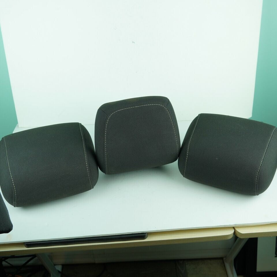 🔥2015 - 2018 Ford Focus Rear Head Rest Set Black Cloth Headrests Fabric 3026