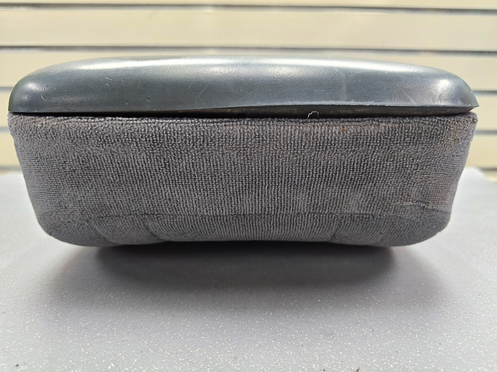 97-03 Ford F150 Center Console JUMP SEAT Cloth/Leather cup holder Green/Gray JS6