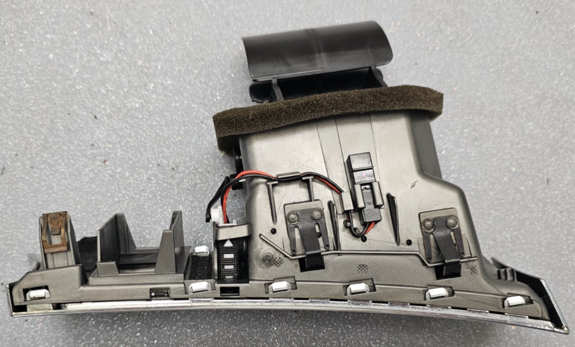 🔥07-11 Audi A6 S6 Dash Left Driver Master AC A/C Heater Air Vent Panel Black