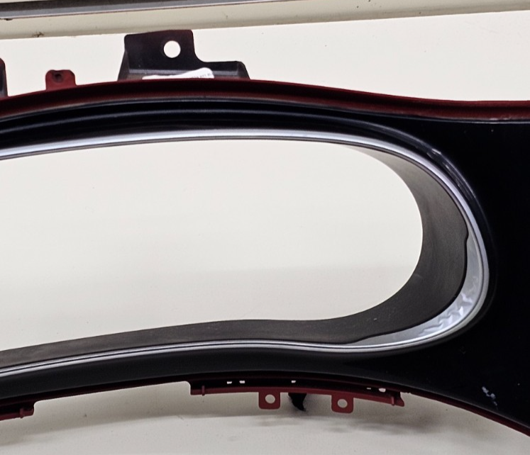 🔥13-16 Dodge Dart Instrument Cluster Spedometer Radio Bezel Trim Red/Black OEM