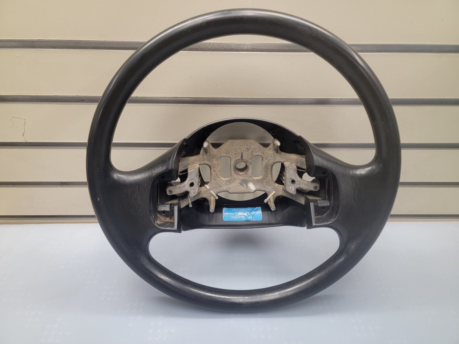 🔥1997-2003 Ford F-150 Leather Steering Wheel Cruise Dash Black