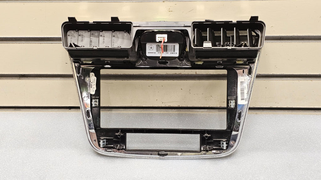 🔥11-14 Chrysler 200 Dash Radio Trim Climate Bezel Panel Clock Black/Silver