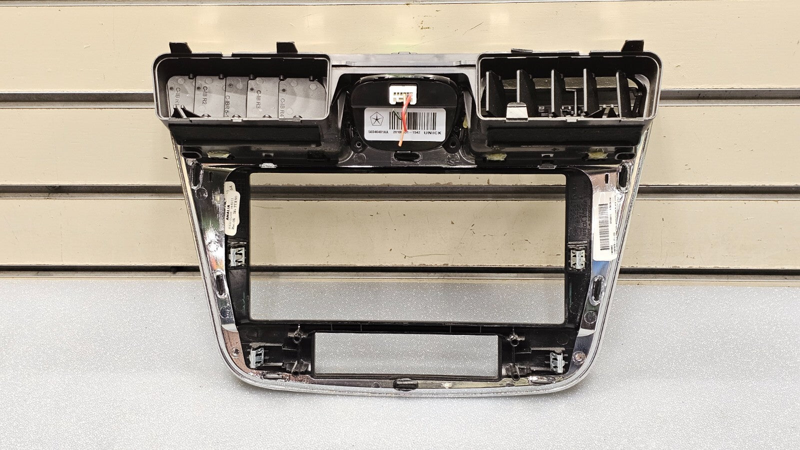 🔥11-14 Chrysler 200 Dash Radio Trim Climate Bezel Panel Clock Black/Silver