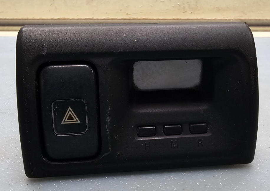 🔥98-02 Honda Accord Center Dash Clock Hazard Switch Board Digital Button Black
