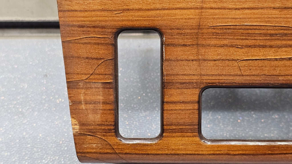 86-96 Mercedes Benz W124 Dash Center Panel Climate Control Bezel OEM Woodgrain