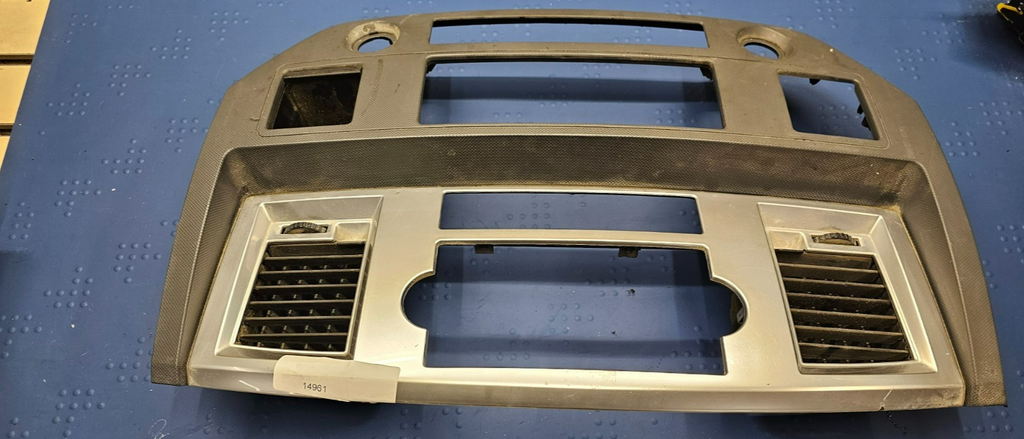 🔥06-08 Dodge RAM Dash RADIO Stereo Bezel Climate Trim Panel Silver/Grey B11