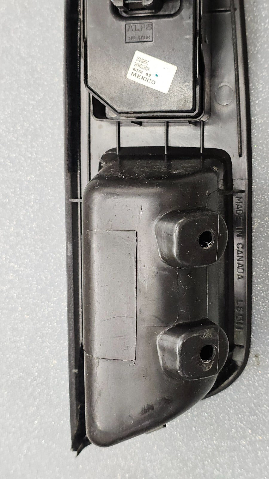 🔥09-16 CHEVY IMPALA LEFT DRIVER MASTER POWER DOOR WINDOW SWITCH BEZEL BLACK