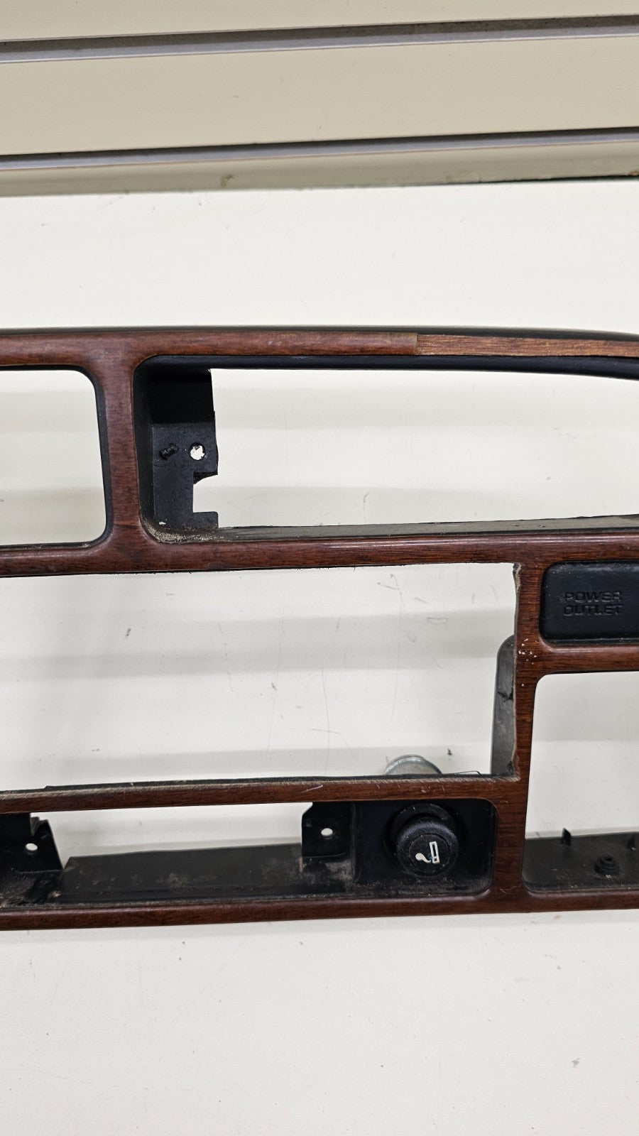 🔥94-97 Dodge Ram Dash Instrument Speedometer Cluster Bezel Panel Black/Wood