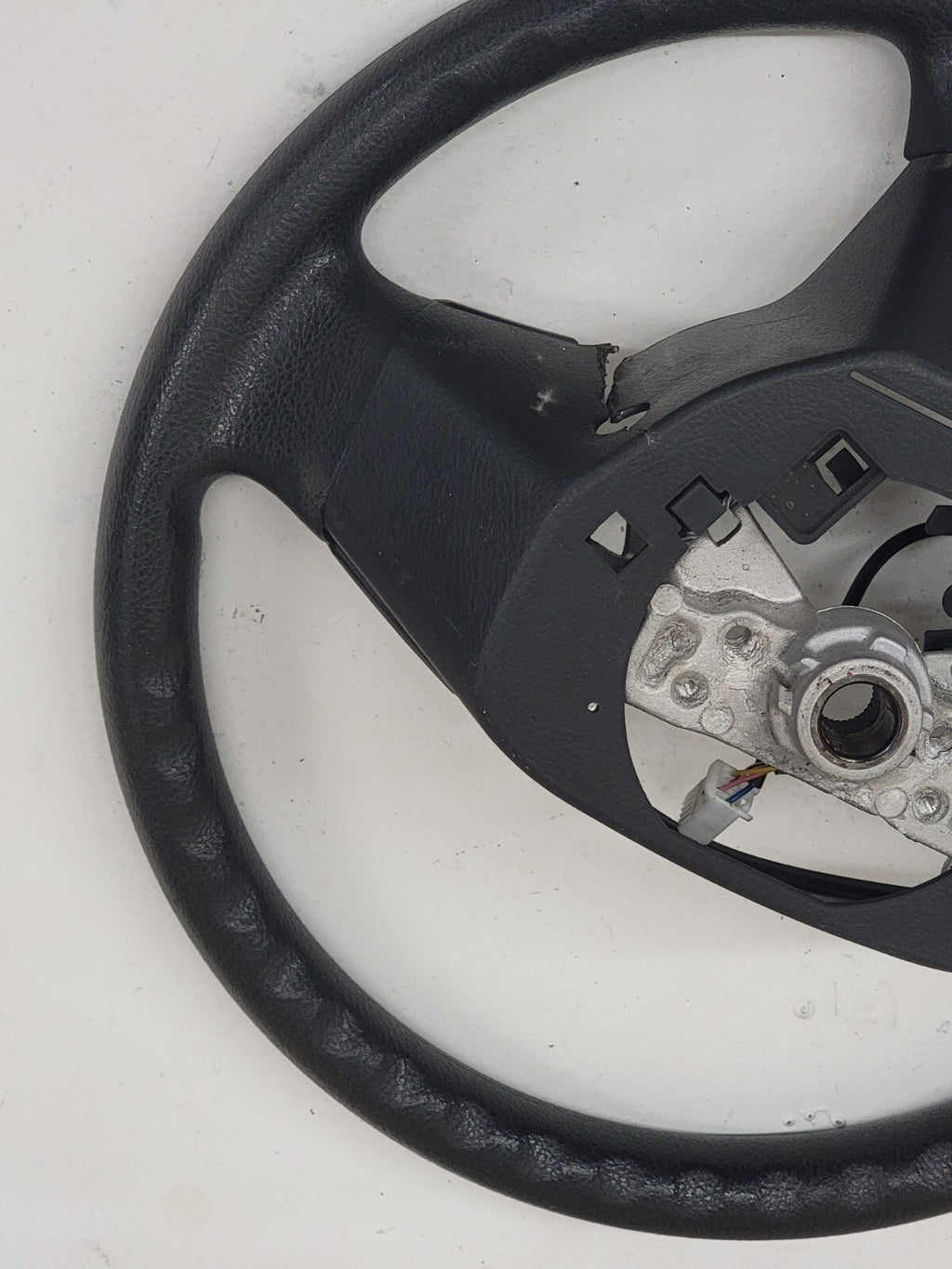 🔥06-12 TOYOTA RAV4 LEFT DRIVER STEERING COLUMN WHEEL COVER LEATHER BLACK OEM