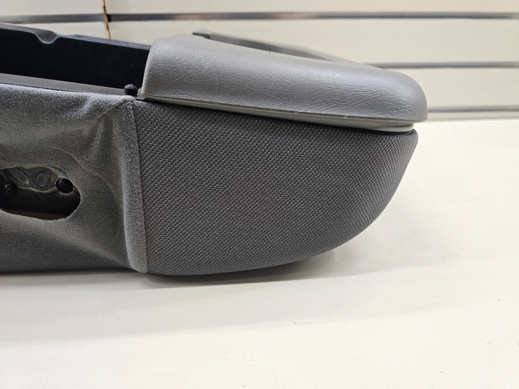🔥99-10 Ford F250 F350 Center Console JUMP SEAT Storage Arm Rest CLOTH GRAY JS3
