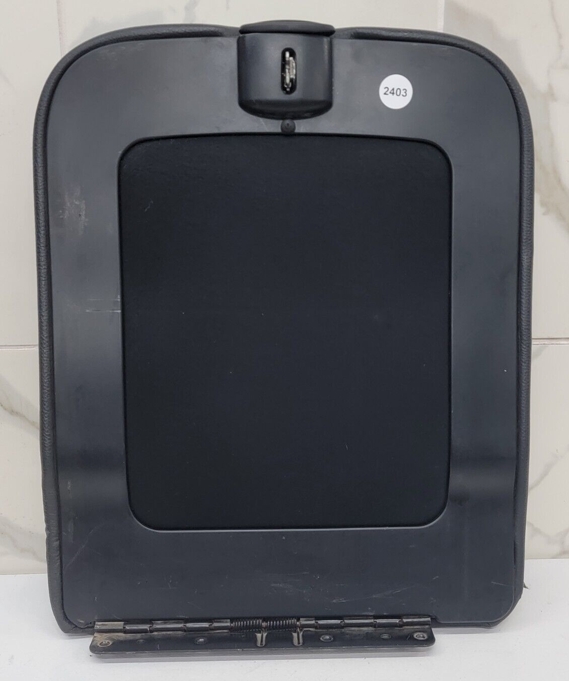 02-08 Dodge RAM Center Console Jump Seat ARMREST Cover Lid Leather Dark BLUE JS7