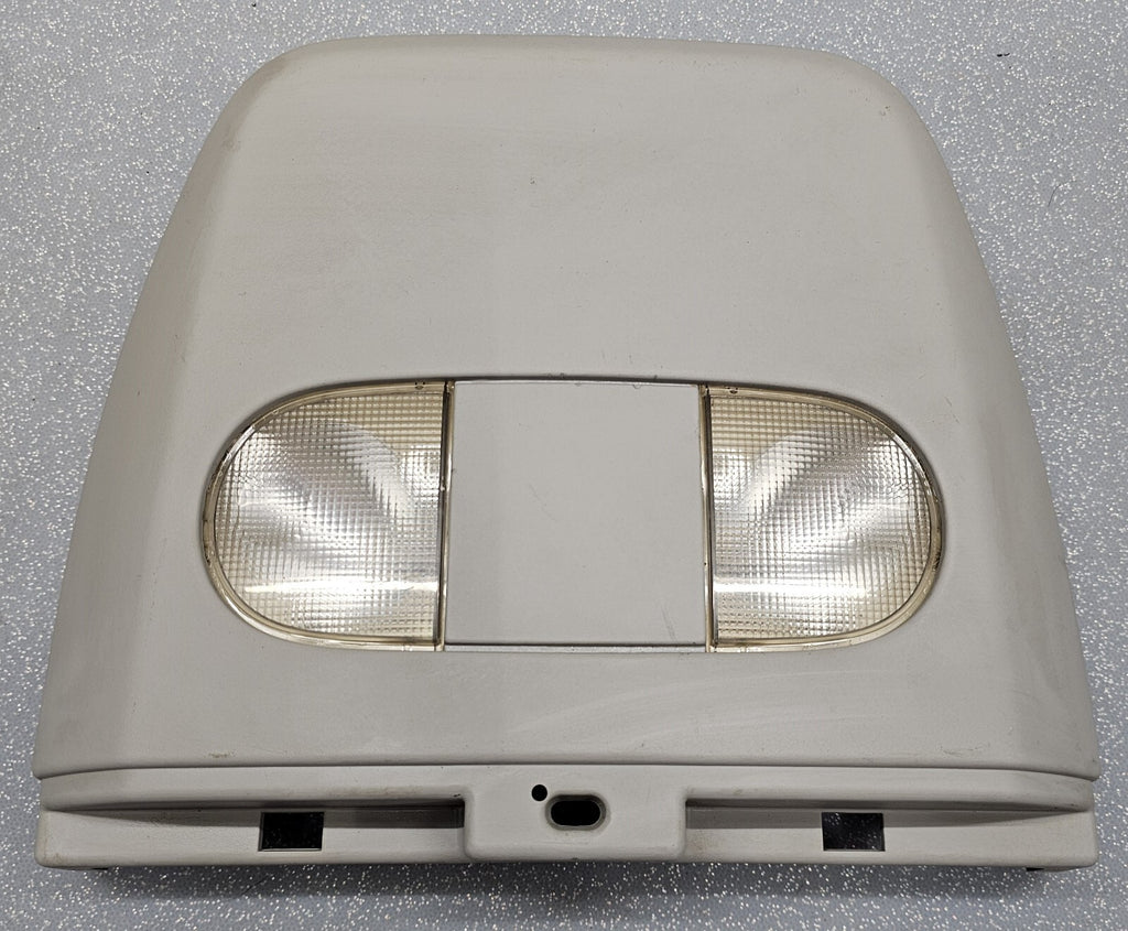 04-08 Ford F-150 Overhead Console Front Center Dome Map Lights Roof Rail GRAY 09