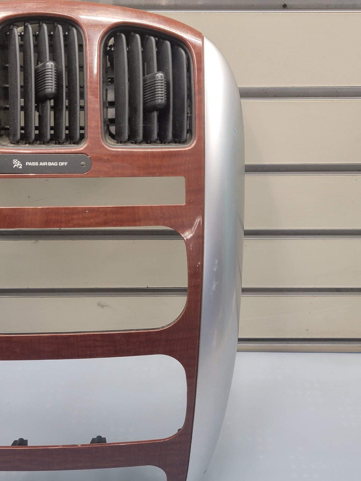 🔥01-07 Dodge Caravan Town & Country dash radio climate TRIM bezel woodgrain