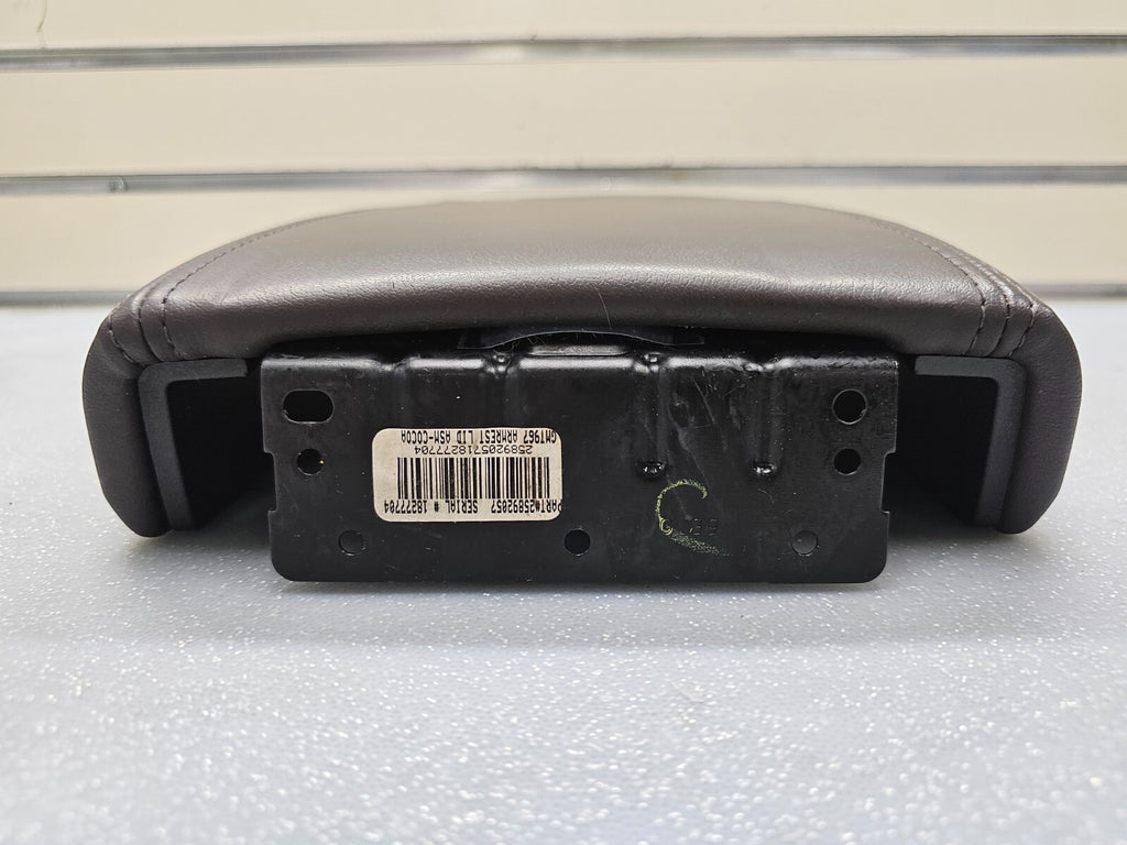 07-17 TRAVERSE ACADIA Enclave Leather Armrest Center Console Lid Assembly BLACK