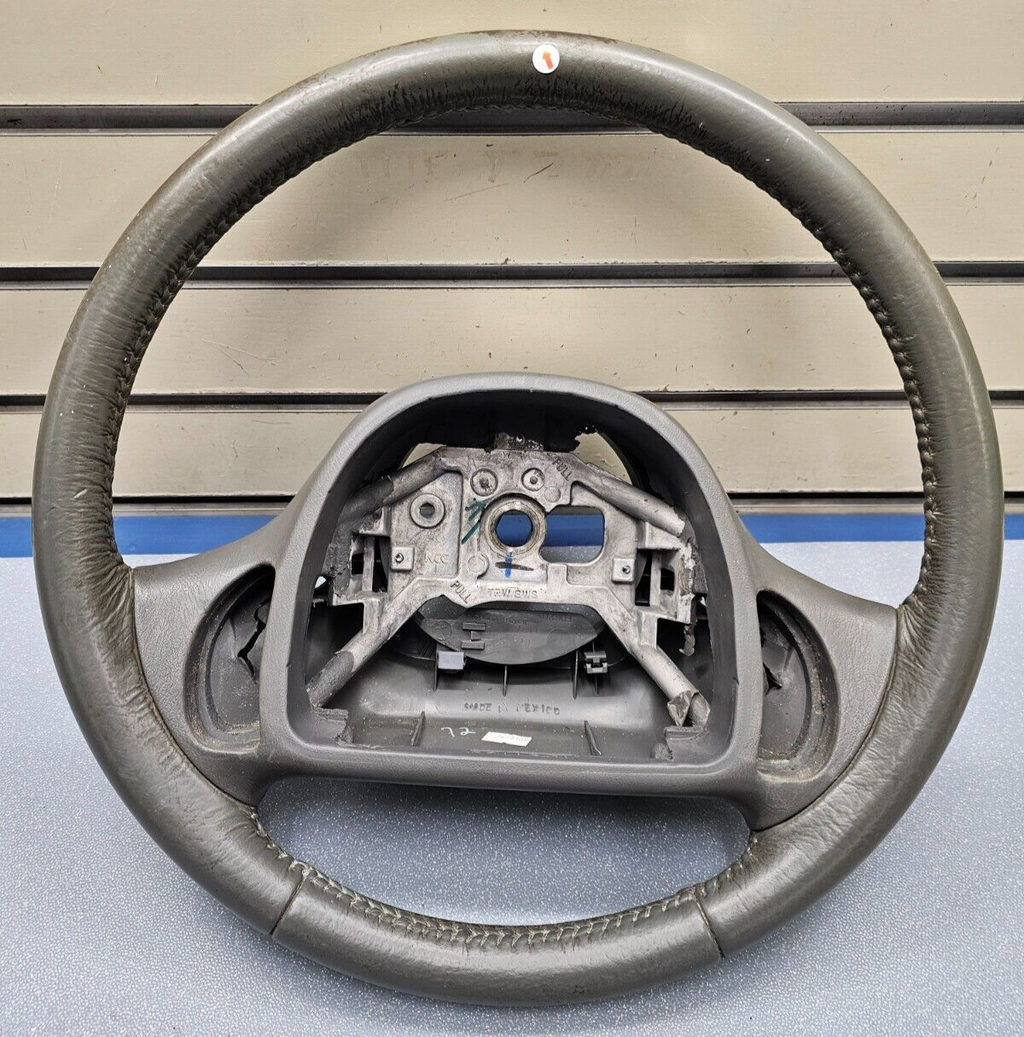 🔥98-04 Grand Marquis Crown Victoria Town Car Driver Steering Wheel Leather Gray