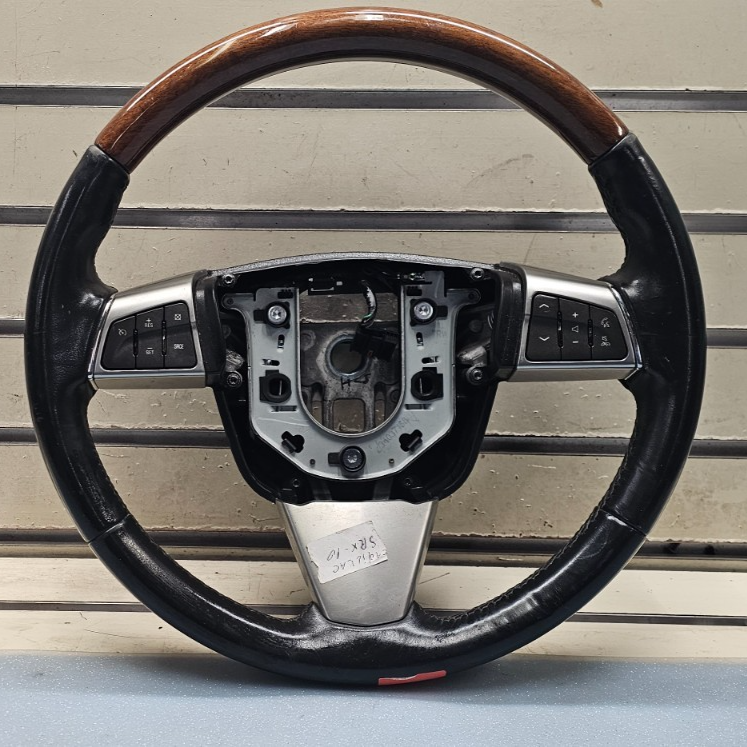 🔥2010 Cadillac SRX Driver Steering Wheel w/Audio Cruise Control OEM BLACK/WOOD