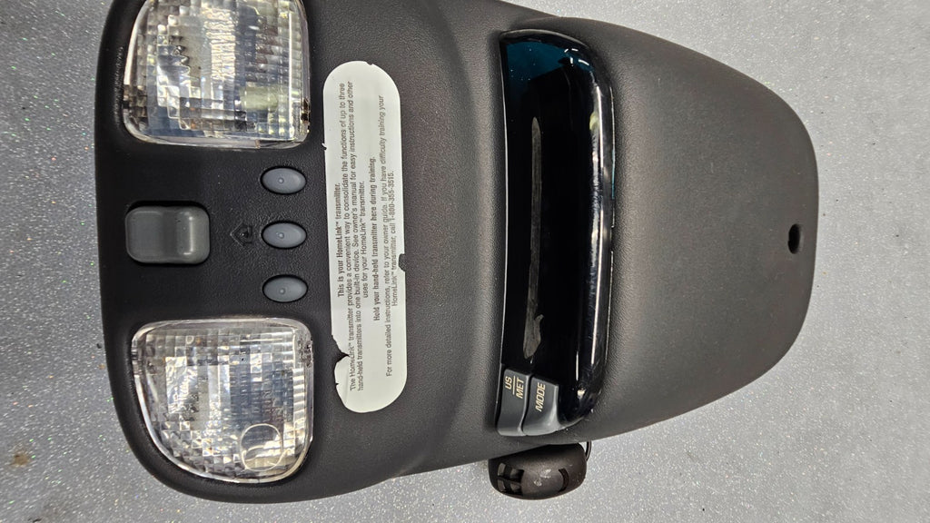 🔥98-04 S10 Blazer Jimmy Dome Light Sun Roof Overhead Console Homelink Black