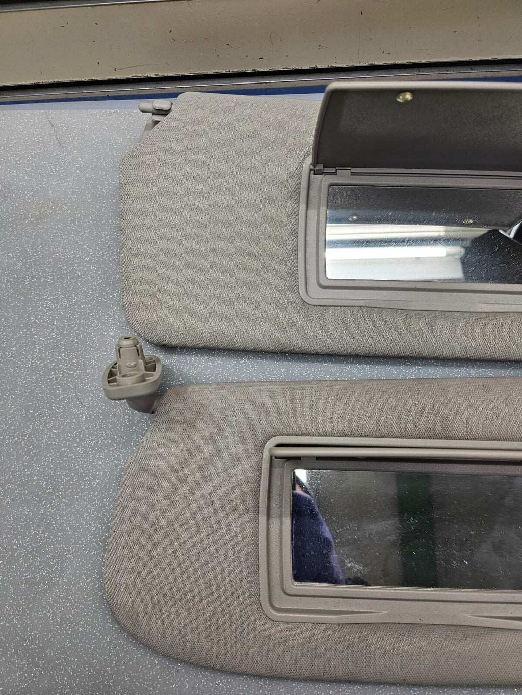 🔥07-12 NISSAN SENTRA Sun Visor Assembly Mirror Driver Passenger Pair Gray OEM