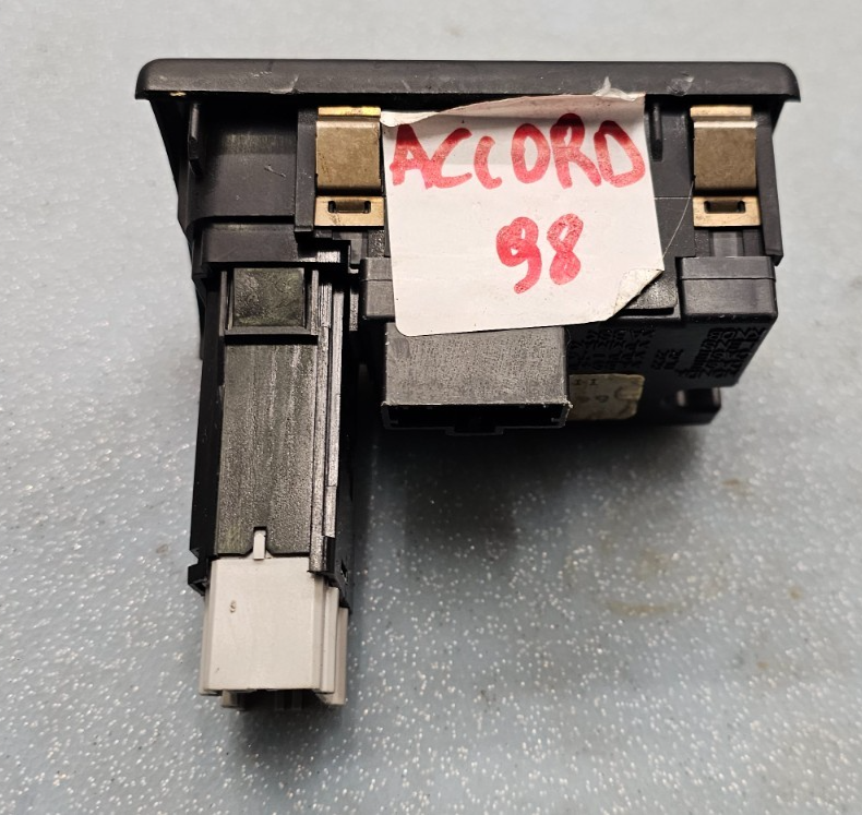 🔥98-02 Honda Accord Center Dash Clock Hazard Switch Board Digital Button Black