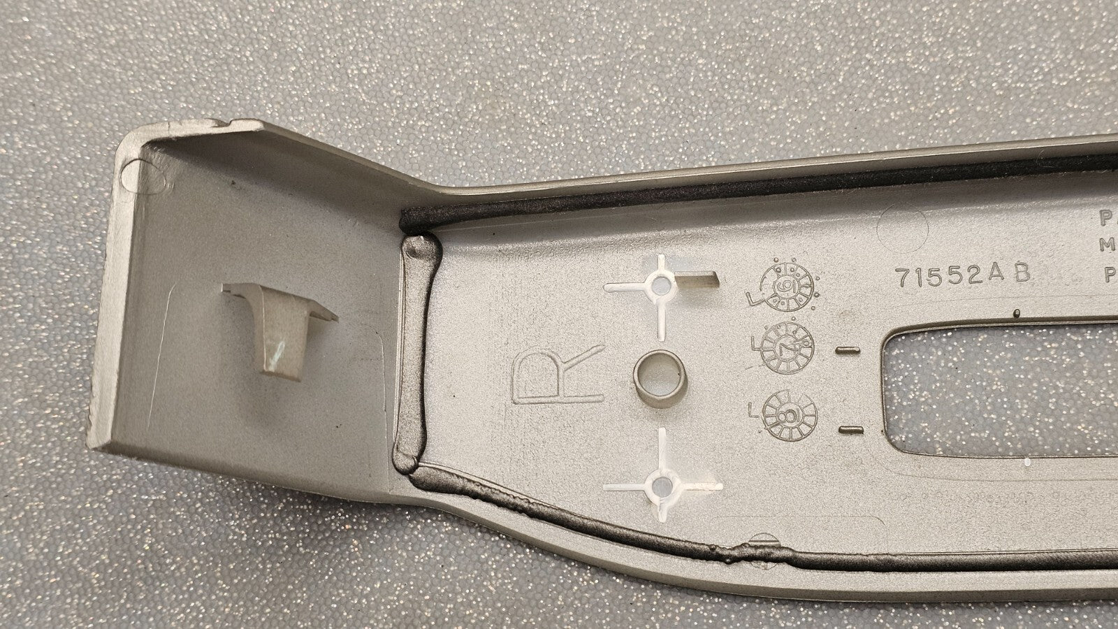 🔥07-10 Jeep Compass Rear Right Passenger Door Window Switch Bezel Trim Silver
