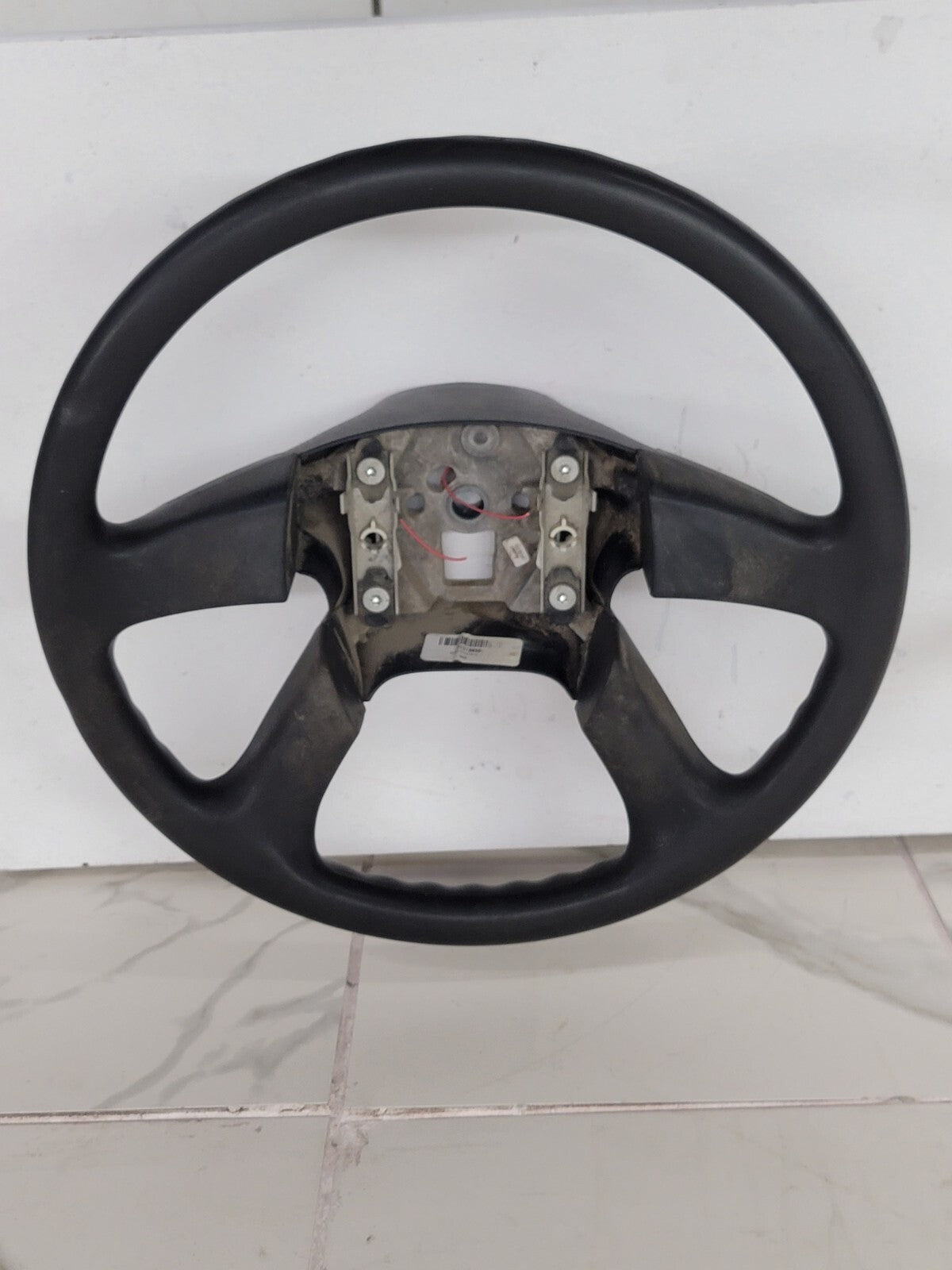 🔥03-06 SILVERADO SIERRA YUKON TAHOE SUBURBAN STEERING WHEEL LEATHER BLACK