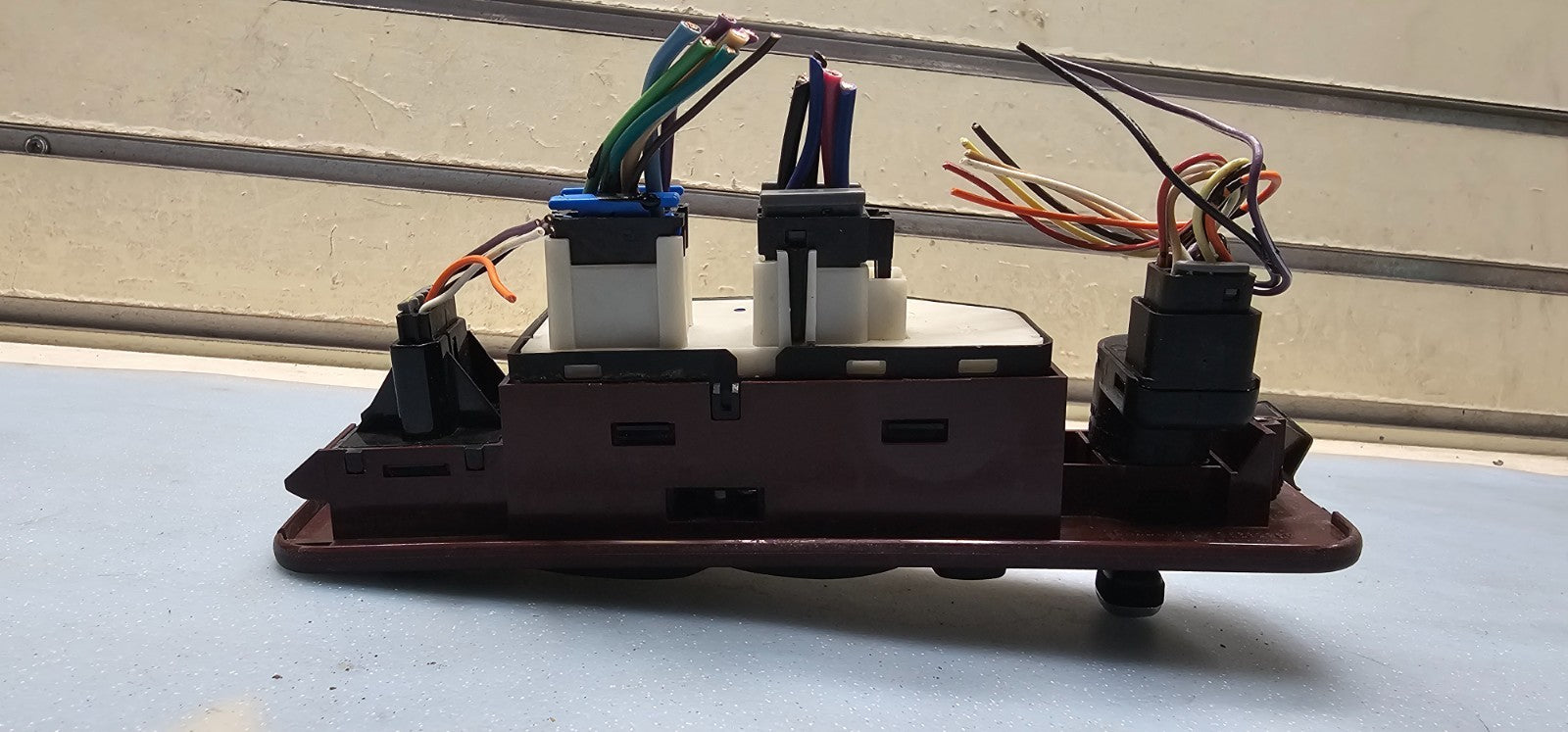 🔥97-99 Cadillac Deville Driver Left Master Window Door Switch Bezel Red/Black