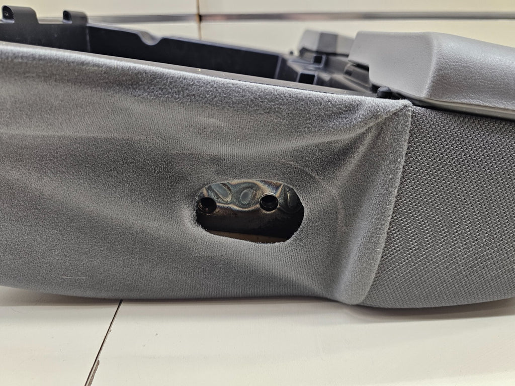 🔥99-10 Ford F250 F350 Center Console JUMP SEAT Storage Arm Rest CLOTH GRAY JS3