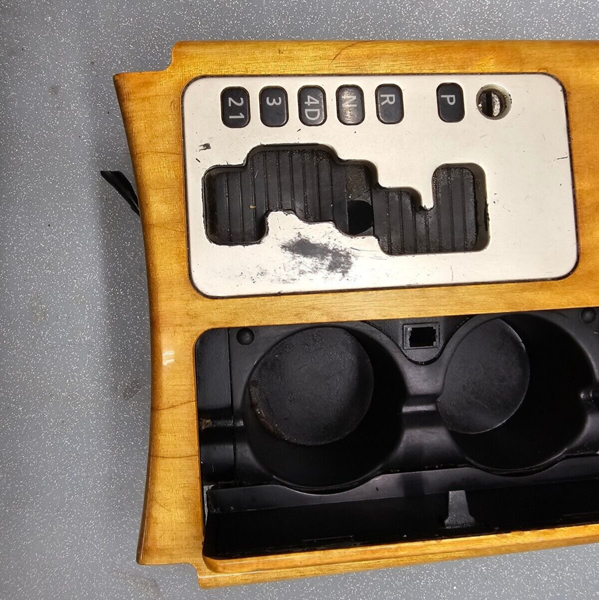 🔥04-07 Infiniti QX56 Floor Center Console Gear Shifter Trim Bezel Selector Wood