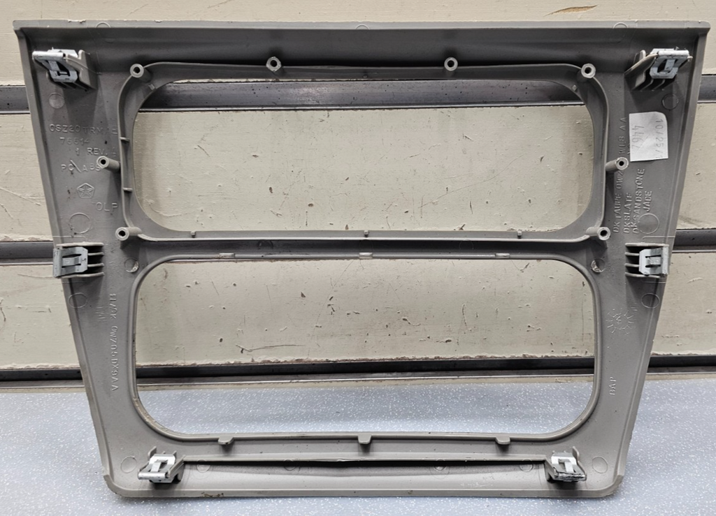 🔥03-06 Stratus Sebring Dash AM FM Radio Stereo Display Trim Panel Bezel TAN OEM