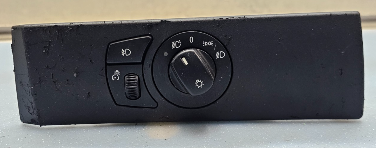 🔥08-10 BMW 525I 528I 530I 535I 550I HEADLIGHT FOGLIGHT CONTROL SWITCH BLACK