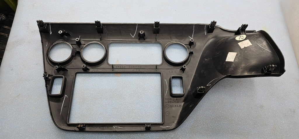 🔥99-04 Honda ODYSSEY Dash Radio Surround BEZEL CLIMATE Control Trim Panel BLACK